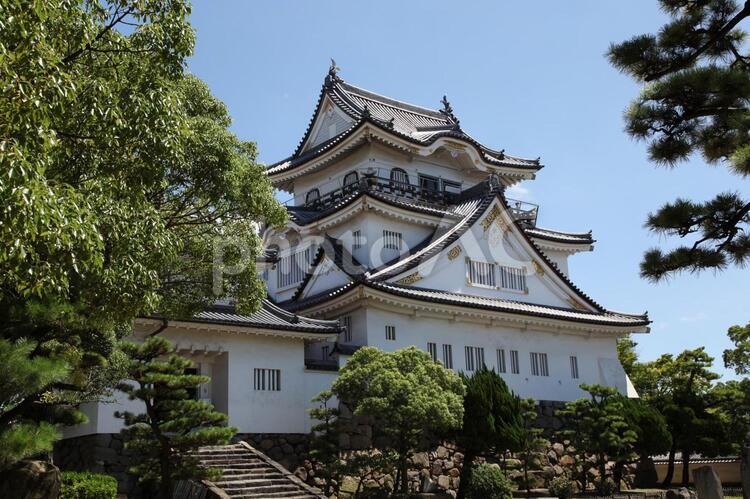 岸和田城天守2009（登り口） 岸和田城,天守,入口の写真素材