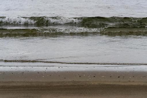 曇天の海 曇天の海の写真