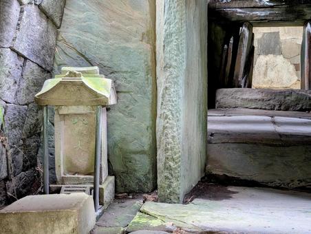 八幡山古墳石室 八幡山古墳石室 八幡山古墳石室,古墳,八幡山の写真素材