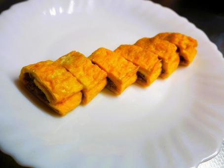 そぼろ卵焼き そぼろ,卵,そぼろ卵焼きの写真素材