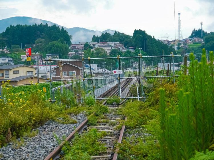 東日本大震災で被災したJR気仙沼線 東日本大震災,jr,東日本の写真素材