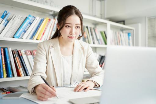 Female architect designing a house, architects, female, on hand, JPG