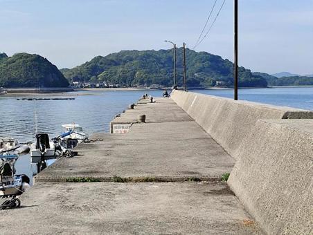干汐漁港② 干汐漁港② 干汐漁港,しまなみ海道,向島の写真素材