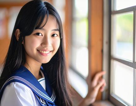 女子学生の写真