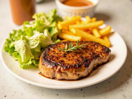 美味しそうなステーキの写真