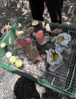 バーベキュー バーベキュー バーベキュー,bbq,焼肉の写真素材