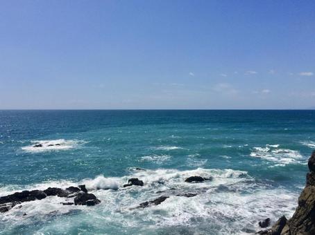 桂浜の海 桂浜の海 海,桂浜,波の写真素材