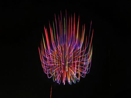 背景に合うアート花火 アート花火,花火,キラキラの写真素材