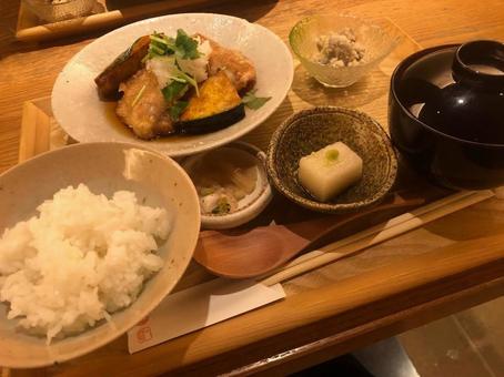 ごちそうランチ ごちそうランチ ランチ,ごちそう,和食の写真素材
