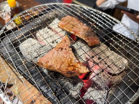 Photo, charcoal grilled meat, grilled meat, roast, 