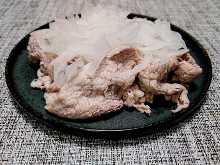 冷しゃぶ 冷しゃぶ 冷しゃぶ,豚肉,料理の写真素材