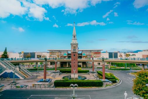 【兵庫】倉敷駅の周辺 兵庫,倉敷駅,倉敷の写真素材
