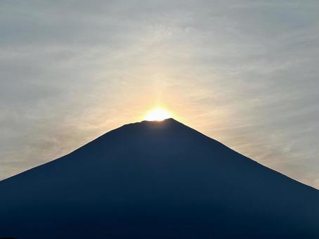 富士山と朝日 富士山と朝日の写真