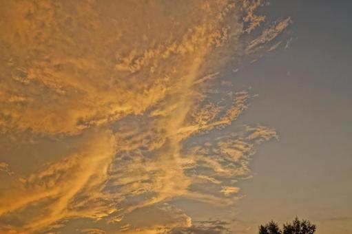 夕方の空 夕方の空の写真