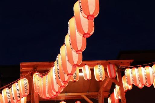 夏祭りの提灯 夏祭りの提灯 提灯,ちょうちん,祭の写真素材