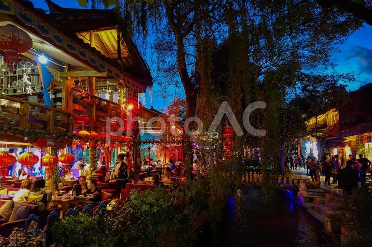 中国雲南省麗江の美しい風景 中国,雲南省,麗江の写真素材