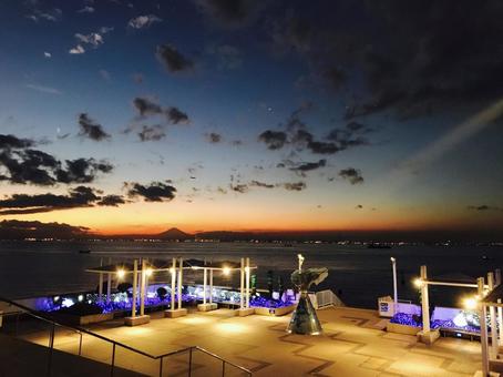 海ほたる 海ほたる 千葉,海ほたる,夜景の写真素材
