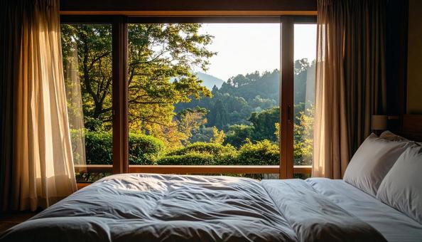 シングルベッドの写真