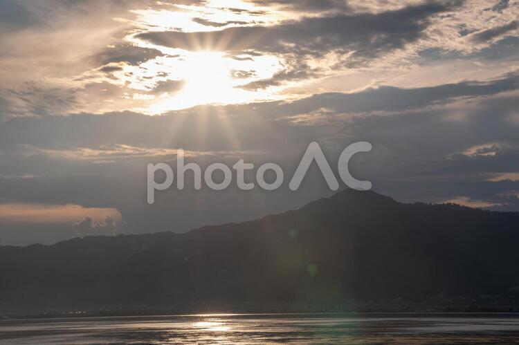 夕暮れの空 風景,景色,空の写真素材