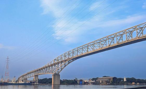 Photo, bridge, landscape, sky, 