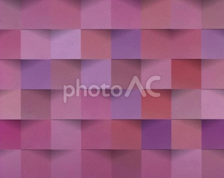 背景素材　立体　ブロック　ピンク（3）　 ブロック,立体,立方体の写真素材