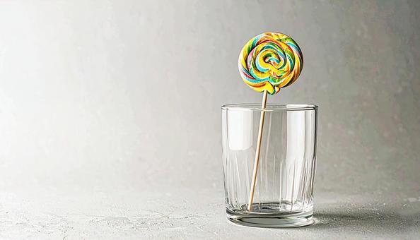 グラスに手手掛けられたキャディーの写真