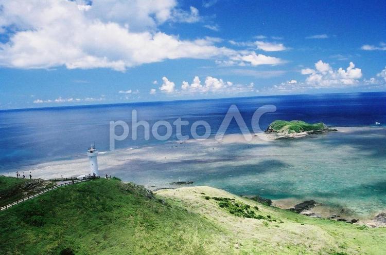 石垣島平久保崎の風景 石垣島,平久保崎,南の島の写真素材