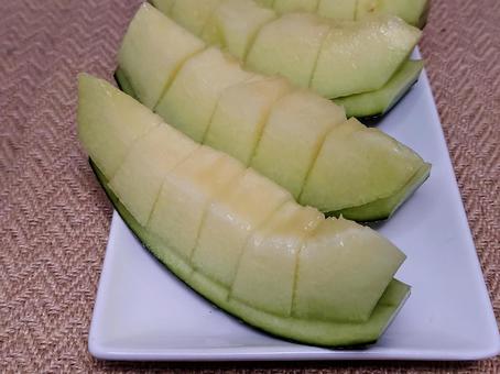 Photo, melon, blue meat melon, fruit, 