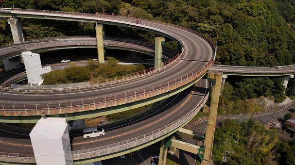 河津七滝ループ橋002 山,自然,風景の写真素材