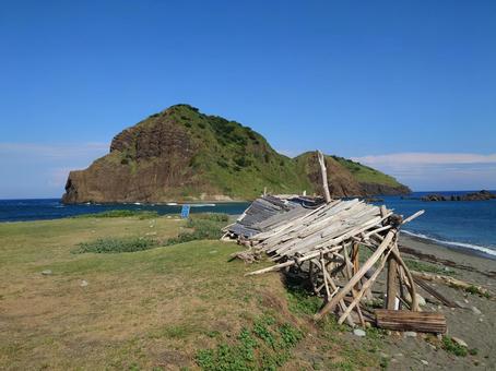佐渡 二ツ亀 佐渡 二ツ亀 二ツ亀,二ツ亀海水浴場,佐渡の写真素材