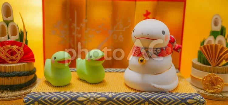 巳年（みどし・へびどし）の年賀状素材 巳年,みどし,へびどしの写真素材