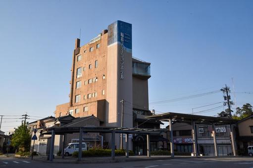 輪島ステーションホテルの外観 輪島ステーションホテル,輪島市,石川県の写真素材