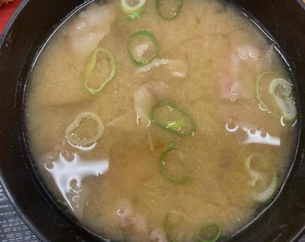 豚汁 汁物 お味噌汁 豚汁 汁物 お味噌汁の写真