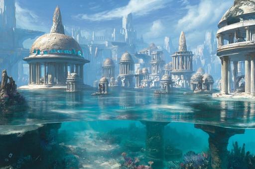 神秘の海上都市アトランティス・水中建造物 神秘の海上都市アトランティス・水中建造物の写真