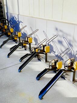 駐輪機 駐輪機,駐輪場,駐輪ラックの写真素材