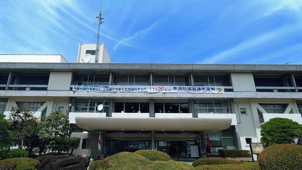 都留市役所 市庁舎 山梨県都留市 都留市役所 市庁舎 山梨県都留市 都留市役所,本庁舎,行政機関の写真素材