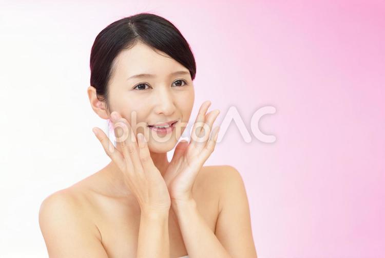美容　スキンケアイメージ 美容,女性,人物の写真素材