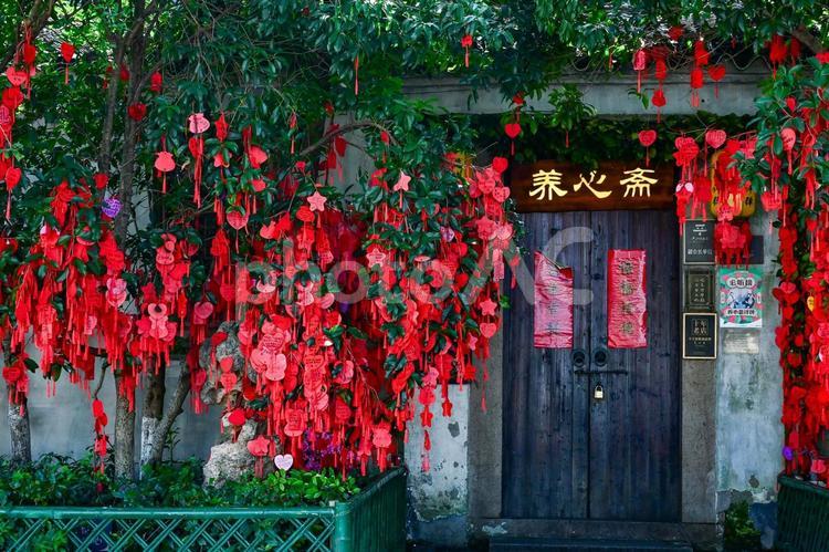 蘇州・平江路歴史地区 蘇州,平江路,平江河の写真素材