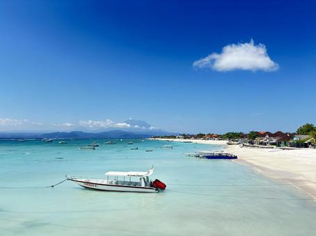 海 海,ボート,夏の写真素材