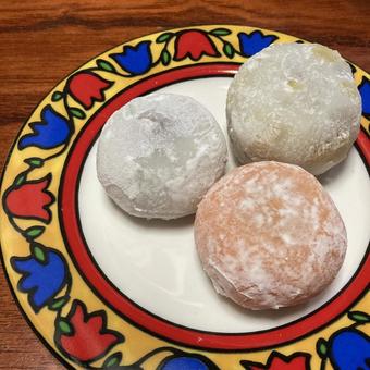 3種類のおまんじゅう おまんじゅう,和菓子,お菓子の写真素材