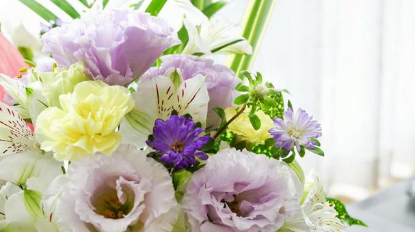 Lisianthus and carnation bouquet background, JPG Lisianthus and carnation bouquet background, JPG