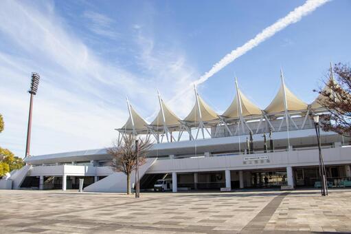 半田運動公園 半田ぴよログスポーツパーク 半田運動公園,半田ぴよログスポーツパーク,陸上競技場の写真素材