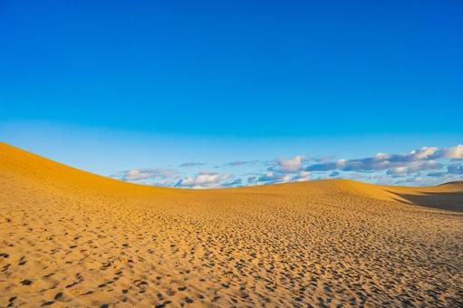 鳥取県　鳥取砂丘の風景 鳥取砂丘,日本の風景,自然の写真素材