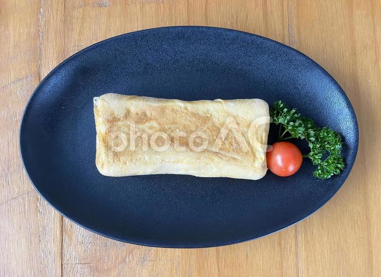 カット前の出汁巻き玉子１ だし巻き,厚焼き,たまごの写真素材