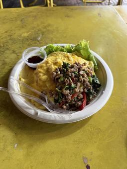 タイのガパオライス タイのガパオライス タイ料理,ガパオライス,炒め物の写真素材