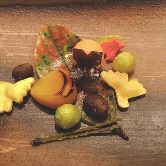 和食　前菜盛り合わせ 前菜,和食,秋の写真素材