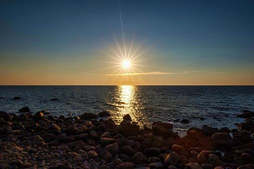 Photo, setting sun, sunset, sun, 
