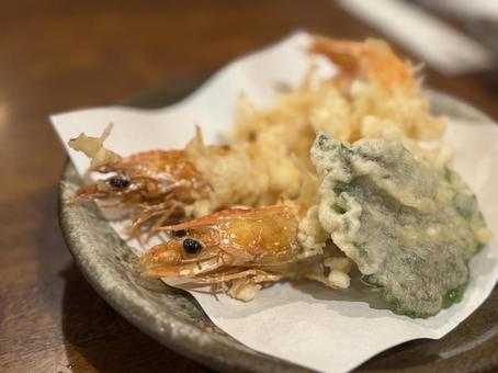 海老の天ぷら 海老の天ぷら 天婦羅,野菜天,天ぷらの写真素材