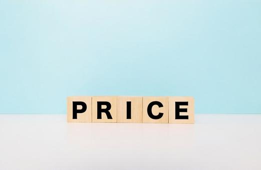 PRICEブロック文字 PRICEブロック文字 プライス,価格,値段の写真素材