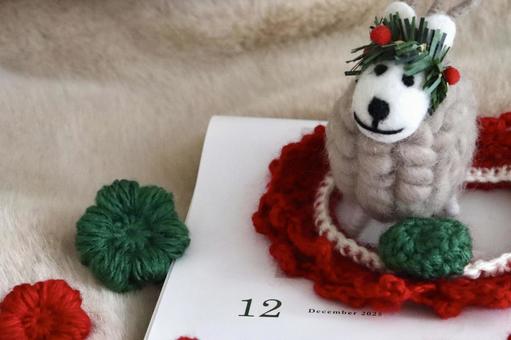 カレンダーとオーナメント　12月イメージ 12月,12,１２月の写真素材